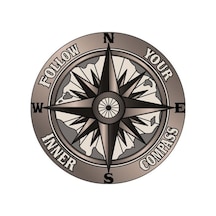 Içindeki Pusulayı Takip Et Araba Sticker Yapıştırma 16Cm
