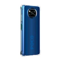 Xiaomi Poco X3 Uyumlu Kapak Şeffaf Airbag Köşe Korumalı Antishock Silikon Kapak