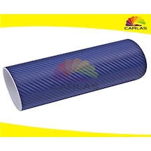 Oto Karbon Kaplama Folyo Hava Kanallı Mavi 152Cm X 1M
