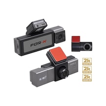 3 Kameralı Araç Ön , İç Ve Arka Kayıt Kamerası , For-x X-33dvr , 2k + 2k + 2k , Ekranlı, Araç İçi +