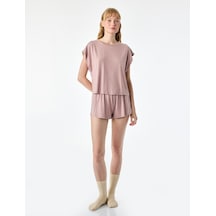 Koton Beli Lastikli Rahat Kesim Modal Pijama Altı Pembe 6slk80007mk Gül