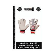 Özel Seri Ka-100 Kaleci Eldiveni Yerli No:6 Erkek Maç Genç Çok Renkli