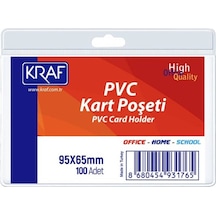 Pvc Kart Poşeti Yatay 95x65 Mm 1 Adet