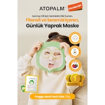 Çocuklara Özel Cilde Serinletici Etki Sunan Yaprak Maske Atopalm Froggy Mask Pack Kids