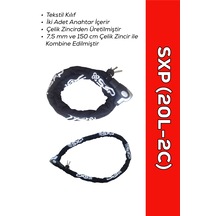 Zincir Kilit 150cm 20l-2c - Hırsızlığa Karşı Yüksek Güvenlik Zincir Kilidi