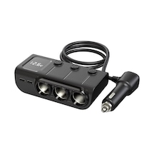 Reedark 120w Hızlı Şarjlı 3 Usb + 2 Type-c Portlu Araç Şarj Aleti - Voltaj Göstergeli 112 Karakter