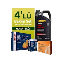 Bosch Mazda 3 1.6 Benzin Filtre Bakım Seti-opet 5w30 5lt 2004-2009 4 Lü