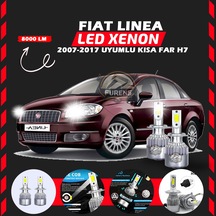 Fiat Linea 2007-2017 Kısa Far Uyumlu Şimşek Etkili Led Xenon Performance Series H7