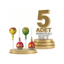 Afia Lolipop Meyve Aromalı Sert Şeker 5x10 Gr