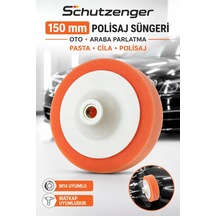 150 Mm Oto Araba Parlatma Pasta Cila Polisaj Süngeri M14 Matkap Uyumlu