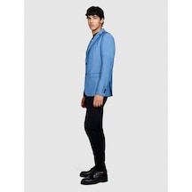Sisley Streç Pamuklu Kemer Delikli Slim Fit Pantolon Erkek Siyah Pantolon - 324p4aıhsf021
