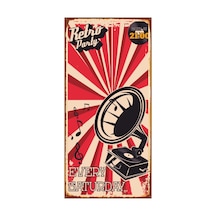 Retro Party 10 Cm X 20 Cm Mini Retro Ahşap Poster - 711987884