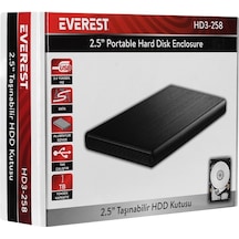 Everest Hd3-258 2.5" Usb 3.0 Sata Harddisk Kutusu