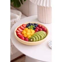 Sarı Donut Seramik Yemek Tabağı 21,5 Cm Sarı - 857413850 Sarı