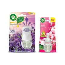 Elektrikli Oda Kokusu Lavanta Kit Cihaz + Yedek Şişe + Sakura Bahçesi Yedek Şişe Diğer