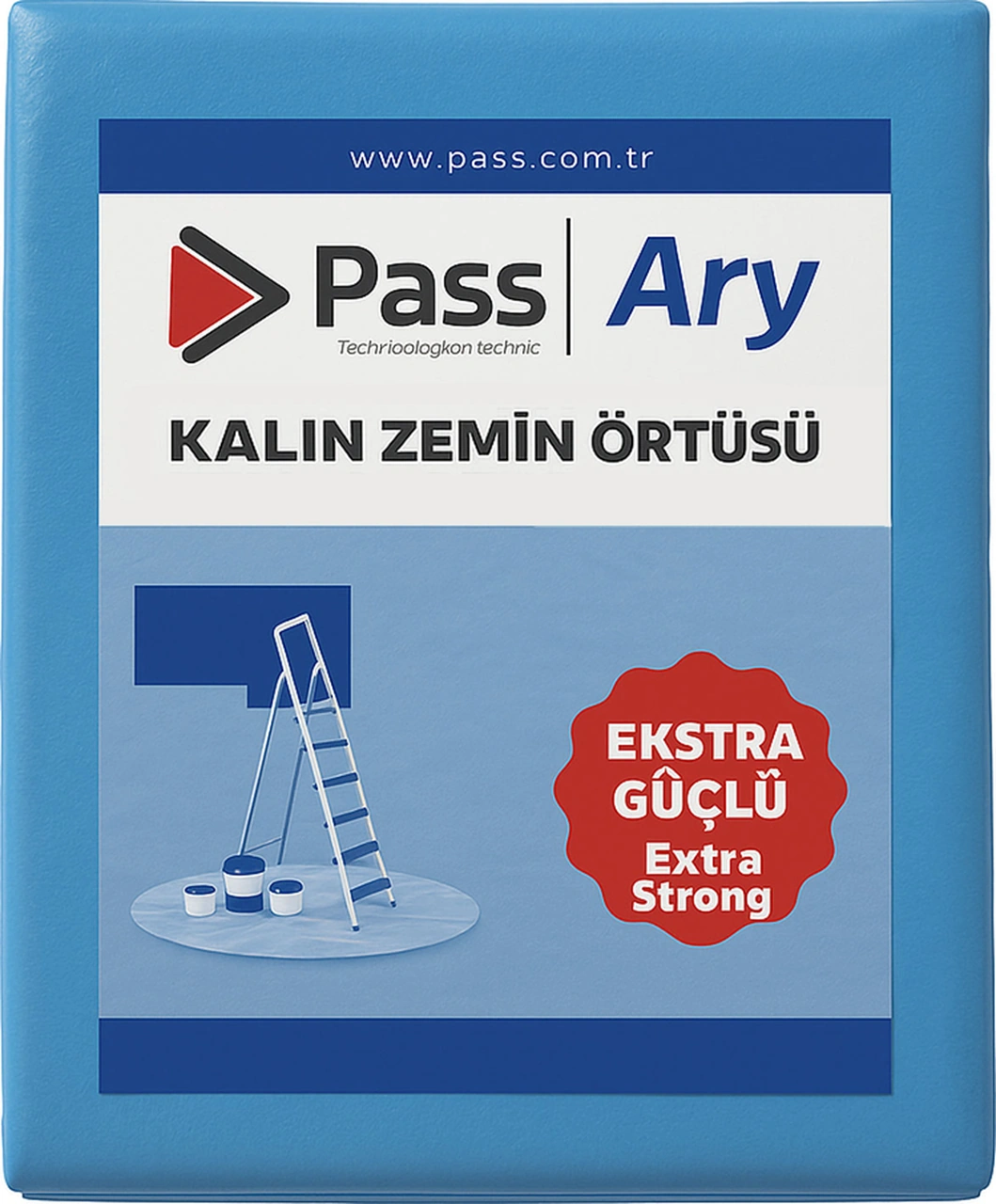 Pass Ary Ekstra Güçlü Kalın Zemin Boya Koruma Örtüsü 32 M² 4 8 M