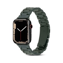 Apple Watch Uyumlu  40mm Krd-04 Metal Kordon - Olive