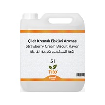 Çilek Kremalı Bisküvi Aroması 5 Litre