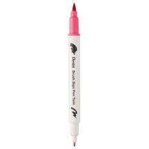 Brush Sing Pen Twin Çift Taraflı Fırça Uçlu Kalem Kırmızı