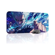 One Punch Man Kaymaz Dikişli Kauçuk Oyuncu Mousepad V5 - 70x30 Xl Gaming Mouse Pad Fare Altlığı