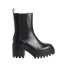 Calvin Klein Kadın Marka Logolu Şık Görünüşlü Deri Gündelik Kullanıma Uygun Siyah Bot & Bootie Yw0yw01547 0gj