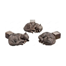 3pcs/set Saksı Ayak Ayakları Hayvan Şekli Reçine Bitki Kapları Yükseltici Ped Kedi