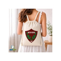 Ghostbastır Design Hatayspor Büzgülü Keten Çanta C108 Bej