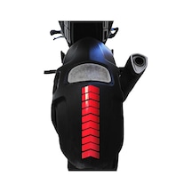 Ok Tasarımlı Bayrak Kırmızı Çamurluk Kask Sticker Çınar Extreme