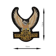 Ütü Ile Yapışan Arma - Patch - Harley Davidson Kartal Modeli 13cm X 10cm - 266405069