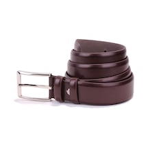 Dagoster Dmk26-302 Koyu Kahve 3,5 Cm Suni Deri Erkek Kemer Kahve