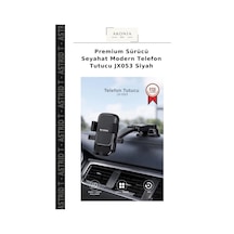 Premium Sürücü Seyahat Modern Telefon Tutucu Jx053 Siyah