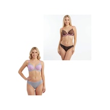 Bonbon Kadın Dantelli Tüllü 2 Takım 2 Li Set Bb2146 Leopar