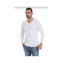 Yıldız 340 Erkek Modal V Yaka Uzun Kol Atlet 10 Adet 001