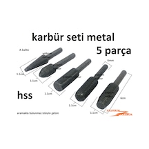 Karbür Freze Seti 5 Parça Hss Freze Karbür Set Yontma Matkap Frez