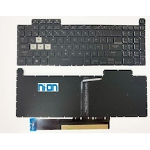 Nion Asus Tuf Gaming A15 Fa507nu-lp051w Tuf Gaming A15 Fa507nu-lp052 Uyumlu Notebook Klavye Siyah Aydınlatmalı Rgb Tr