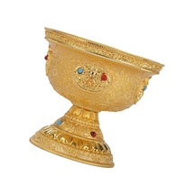 Suntek İbadet Kupası Ev Budist Alar Malzemeleri Tibet Su Sunan 10.2x9cm
