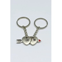 Mıknatıslı Birleşen Metal Mini Kalpler Çiftli İkili Love Aşk Ana