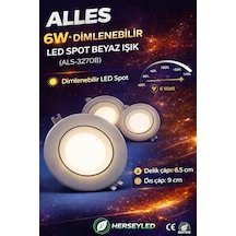6w Dimlenebilir Led Spot Beyaz Beyaz 6w Dimlenebilir Led Spot Beyaz Beyaz