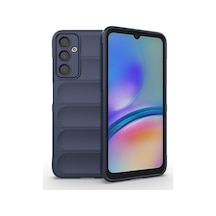 Noktaks - Galaxy A16 Uyumlu - Kılıf Esnek Tpu Oyuklu Arka Yüzey Tasarımlı Etnik Silikon Kapak - T36355 - Lacivert Lacivert