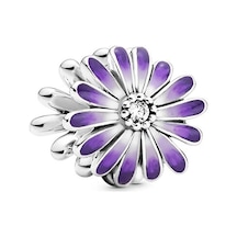 Nur Silver Mor Çiçekli Gümüş Charm Nur-bl00030