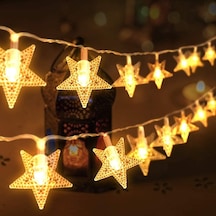 6 Metre Pilli Led Işıklı Yıldız Dizeleri Animasyonlu Aydınlatma Ev Dekorasyonu