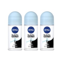 Nivea Invisible Black&White Pure Kadın Roll-On Deodorant 50 ML x 3