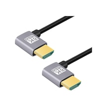 Rogfer Hdmı Erkek Hdmı Erkek Çift Dirsek Hd Ses Video Adaptörü Kablosu, Uzunluk: 0.5m Çift Sol Bükme