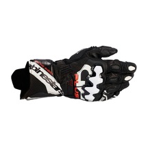 Alpinestars Gp Plus R V3 Korumalı Deri Motosiklet Eldiveni Siyah Beyaz