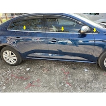 Renault Megane Krom Cam Çıtası 6 prç  2016 - 2022