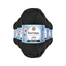 5 Adet Lotus Bikini Büstiyer Bluz Örgü İpi K940 Siyah