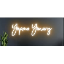 Yapma Yanarız Yazılı Neon Tabela Turuncu