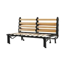 Ikea Siyah Lüks Kanepe - 2'li Yataklı Kanepe İskeleti