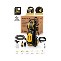 Böhrer Ba011516 180 Bar Yüksek Basınçlı Oto Yıkama Makinesi Hortum Makaralı Basınçlı Araç Yıkama Makinesi
