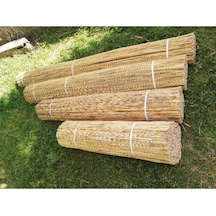 Sarı Kamış Hasır Bambu Çit 1m X 5m Plastik 100 X 500